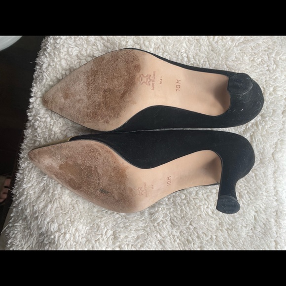 Vintage Evan Picone gold toe pointy black high heels size 10/40 - Picture 5 of 5